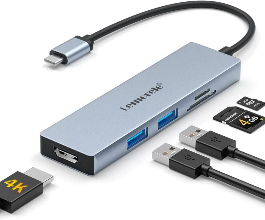 Lemorele 5 in 1 Miglior Hub USB shoptips