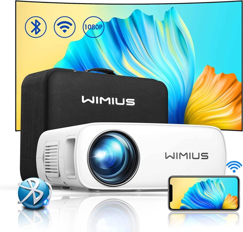WiMiUS Proiettore 4K Portatile 9800 Lumen