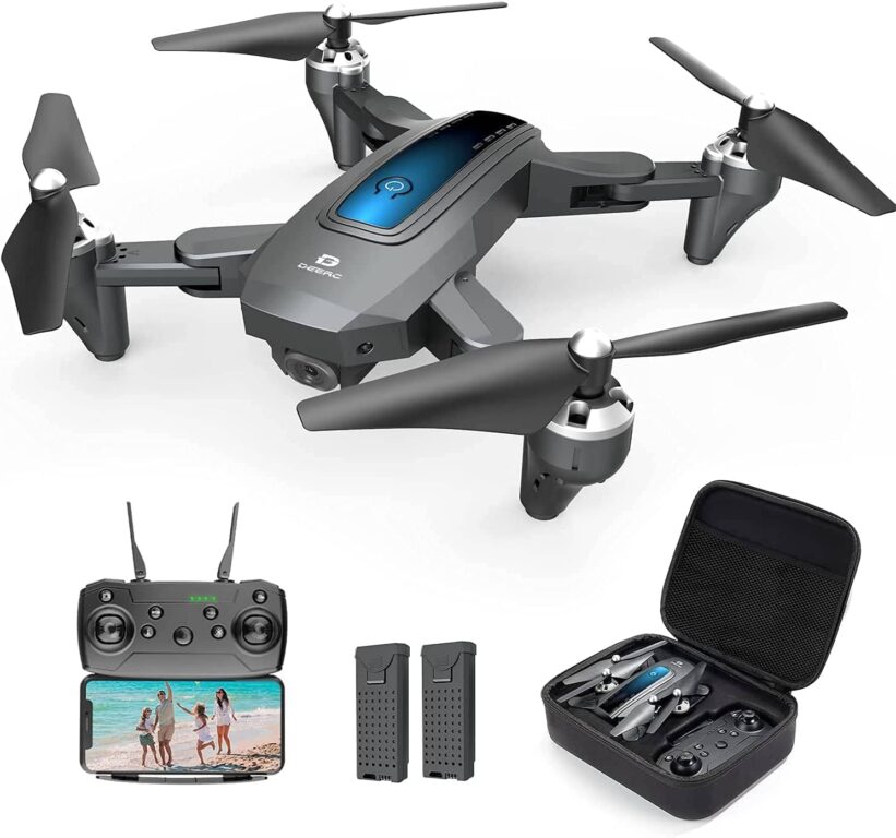 miglior drone sotto i 100 euro DEERC D10 pieghevole con fotocamera