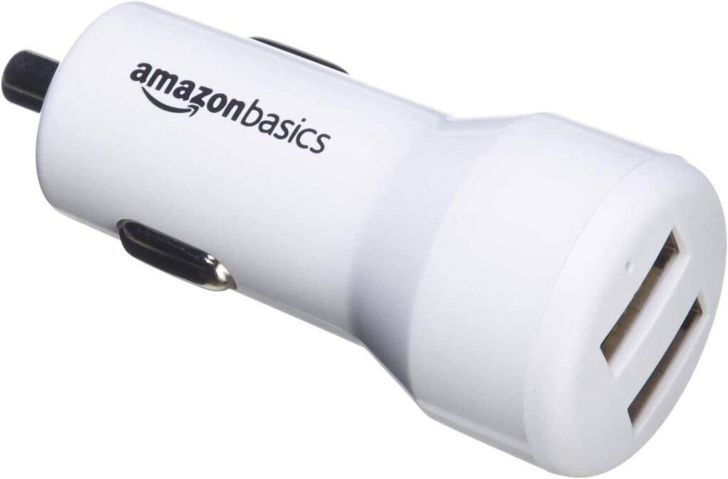 AmazonBasics Caricabatterie per Auto 4.8A/24W
