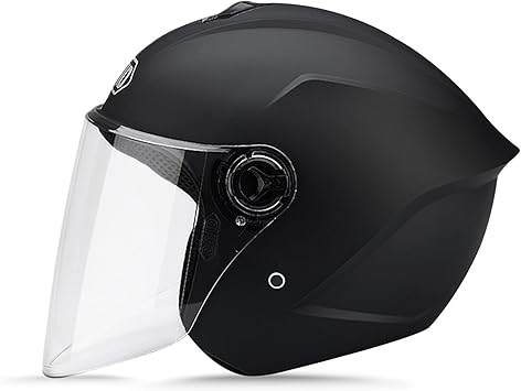 Lionciano Casco Scooter con Visiera Lunga