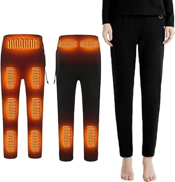 Intimo Riscaldato Set di Biancheria Intima Termica Riscaldata Elettrica da Donna USB, 22 Zone di Riscaldamento Indumenti Riscaldanti Lavabili Camicia e Pantaloni for la Caccia di Sci Moto
