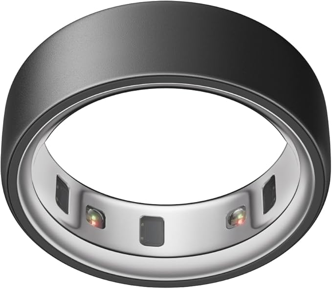 OURA Ring 4 - Stealth - Misura 15 - Smart Ring | Provalo con il kit di misurazione Ring 4 | Indossabile per monitorare il sonno - Frequenza cardiaca - Fitness - Batteria fino a 8 giorni