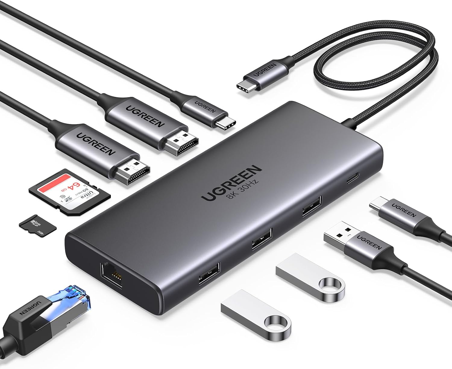 UGREEN Docking Station USB-C 10 in 1