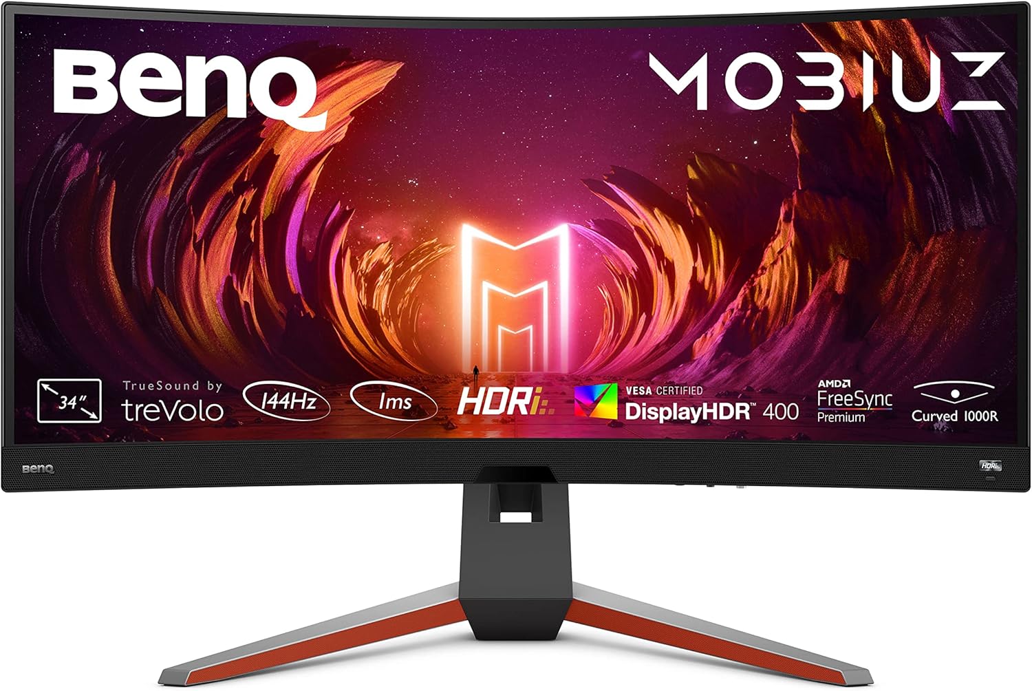 BenQ MOBIUZ EX3415R: Il monitor curvo per un'esperienza a 360°