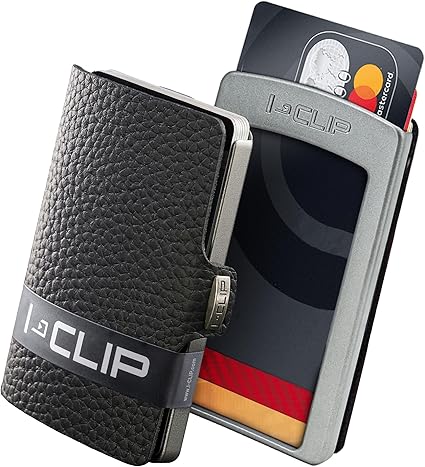 I-CLIP Original Portafoglio Uomo Slim Pelle - Porta Carte di Credito piccolo I Idea Regalo Uomo I Portatessere Tascabile I Made in Germany