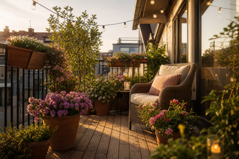 Balcone fiorito arredato - Guida Casa - Shoptips.it
