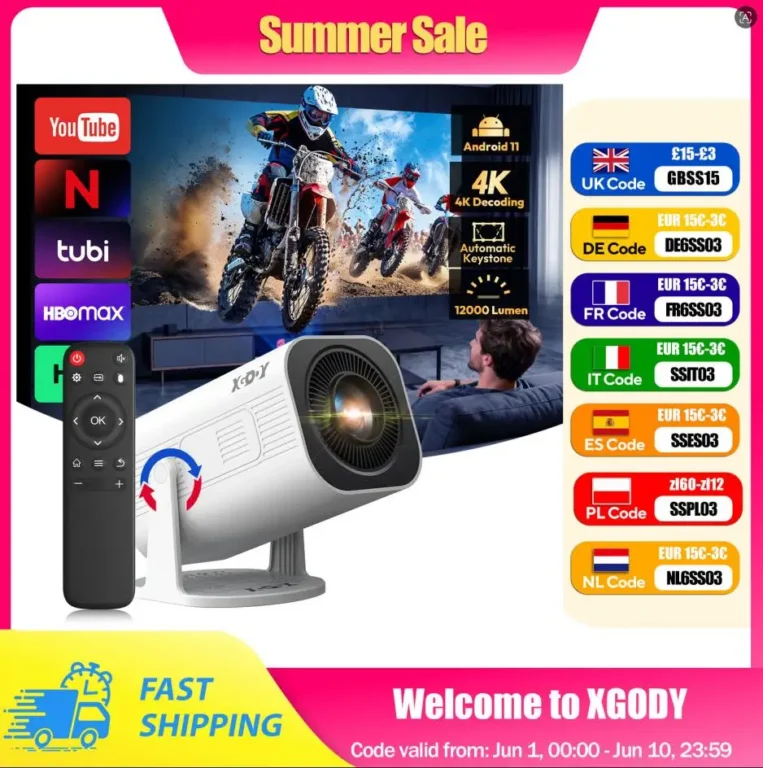 Miglior Migliori mini proiettori portatili WiFi 1080p home cinema - Guida acquisto AliExpress | Shoptips.it