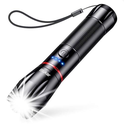 Torcia LED ricaricabile Blukar potente per esterno - Torce a basso costo | Shoptips.it