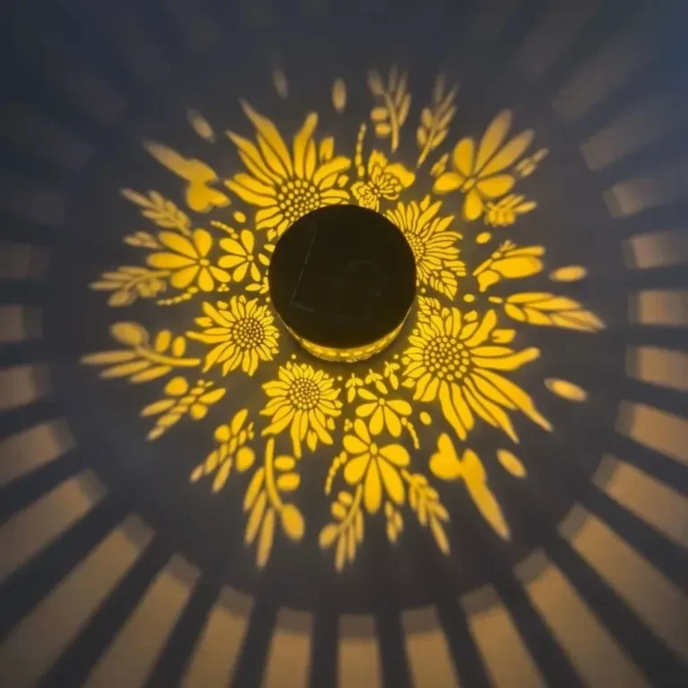 Lampada solare da giardino proiezione floreale - Shoptips.it