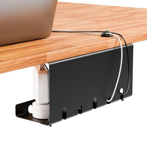 VALU canalina per cavi da scrivania – facile da montare, con clip e fascette in– Organizer cavi per ufficio e home office – Cable management