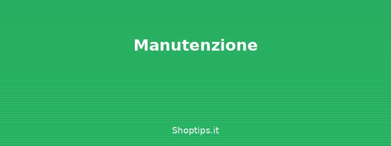 Manutenzione