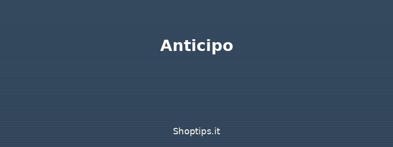 Anticipo