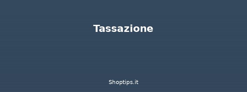 Tassazione