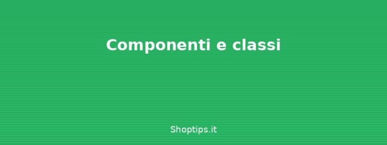 Componenti e classi - Porte blindate e porte di sicu