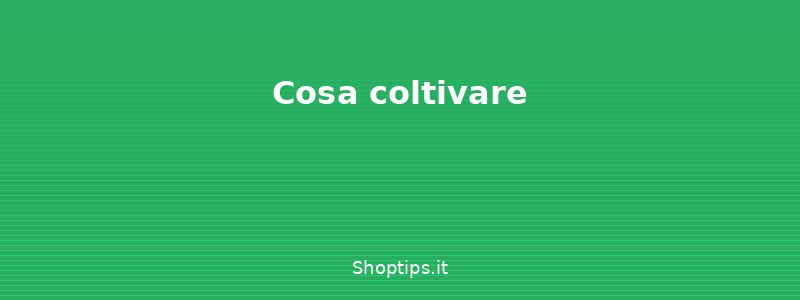 Cosa coltivare - Orto sul balcone: guida comple - Shoptips.it