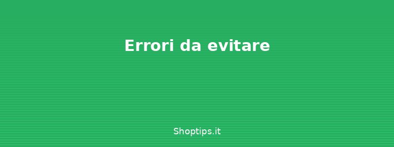 Errori da evitare - Arredare un monolocale: idee e - Shoptips.it