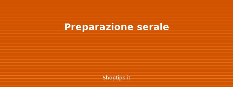Preparazione serale - Colazione sana e veloce: idee - Shoptips.it