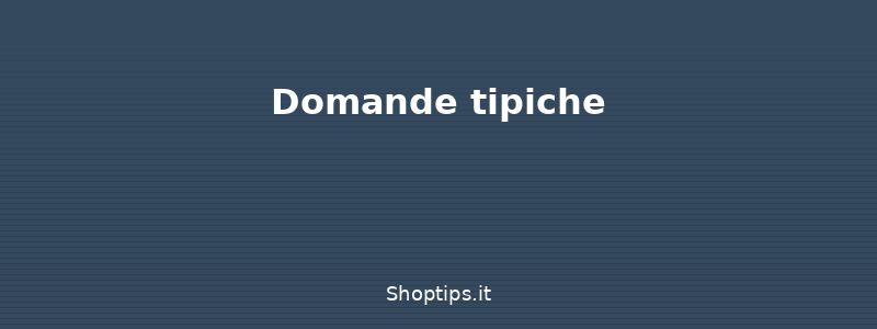 Domande tipiche - Colloquio di lavoro: preparazi - Shoptips.it