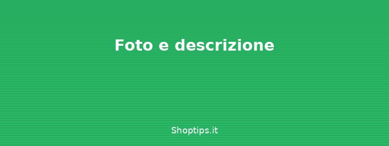 Foto e descrizione - Vendere online l'usato: piatta - Shoptips.it