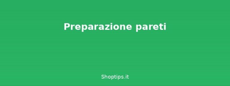 Preparazione pareti - Verniciare le pareti: colori, - Shoptips.it