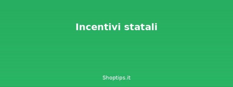 Incentivi statali - Rottamazione auto: incentivi, - Shoptips.it