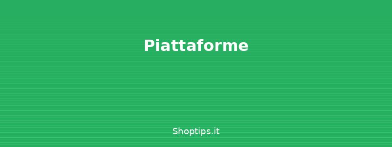 Piattaforme - Vendere online l'usato: piatta - Shoptips.it