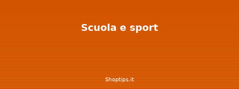 Scuola e sport - Merende sane per bambini: idee - Shoptips.it