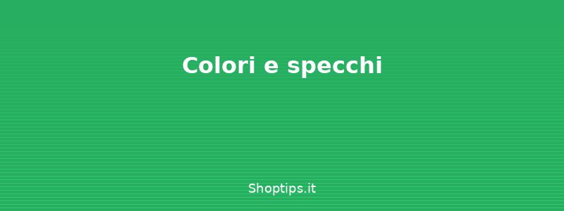 Colori e specchi - Arredare il bagno piccolo: ide - Shoptips.it