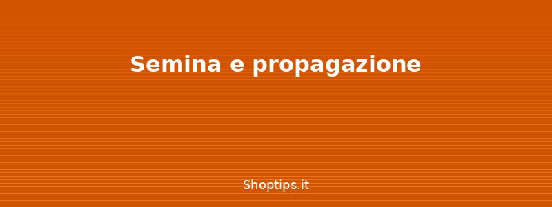 Semina e propagazione - Erbe aromatiche: coltivazione, - Shoptips.it