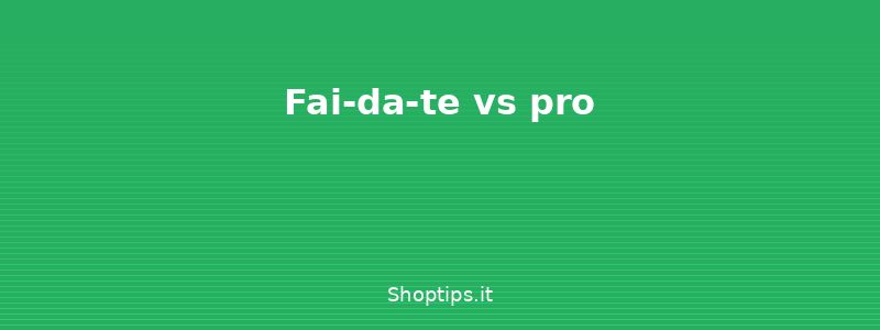 Fai-da-te vs pro - Allarme casa: tipologie, senso - Shoptips.it