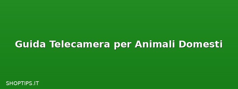 Guida Telecamera per Animali Domesti