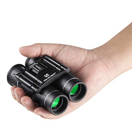 QUNSE Binocolo Compattoper Bambini e Adulti 10x25 Birdwatching Safari