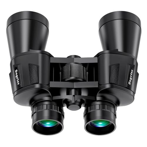 Binocolo ad alta potenza 20 x 50 per adulti con visione notturna in condizioni di scarsa illuminazione, binocolo militare compatto HD professionale/quotidiano impermeabile per bird watching, caccia,
