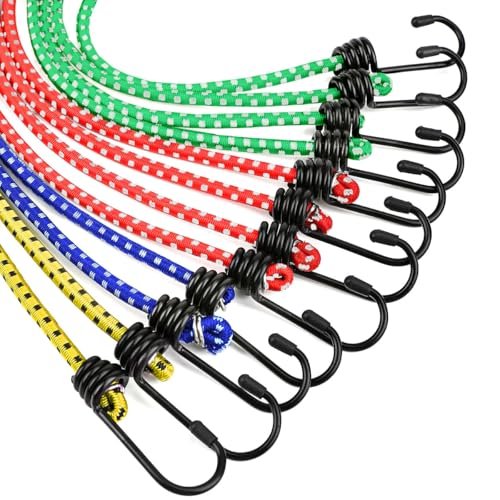 Corda Elastica Tenditore Gancio Sandow Expander Multicolore Auto Moto Campeggio – 12 pezzi