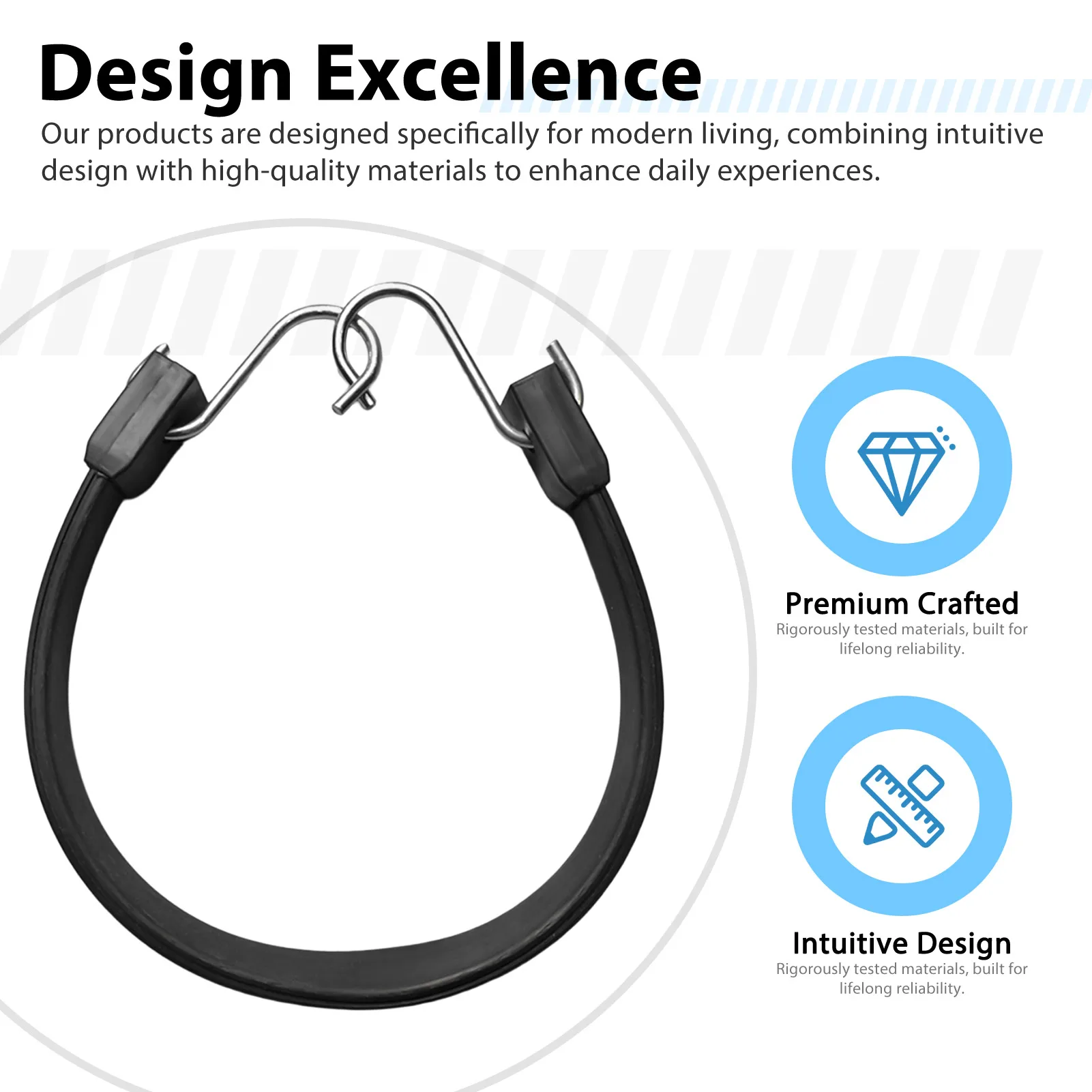 Fasciatura elastica Cintura in gomma Corde elastiche elastiche con ganci Doppi ganci Corde elastiche elastiche adatte per il campeggio in kayak