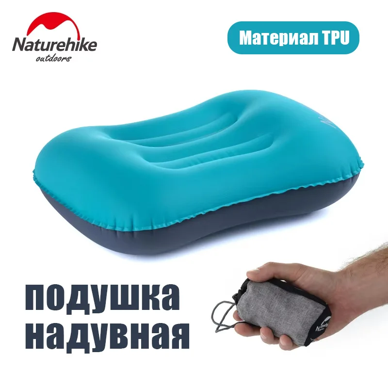 Cuscino Gonfiabile Naturehike per Campeggio ed Escursionismo, Ultraleggero, Comprimibile, per Viaggi, Casa e Ufficio