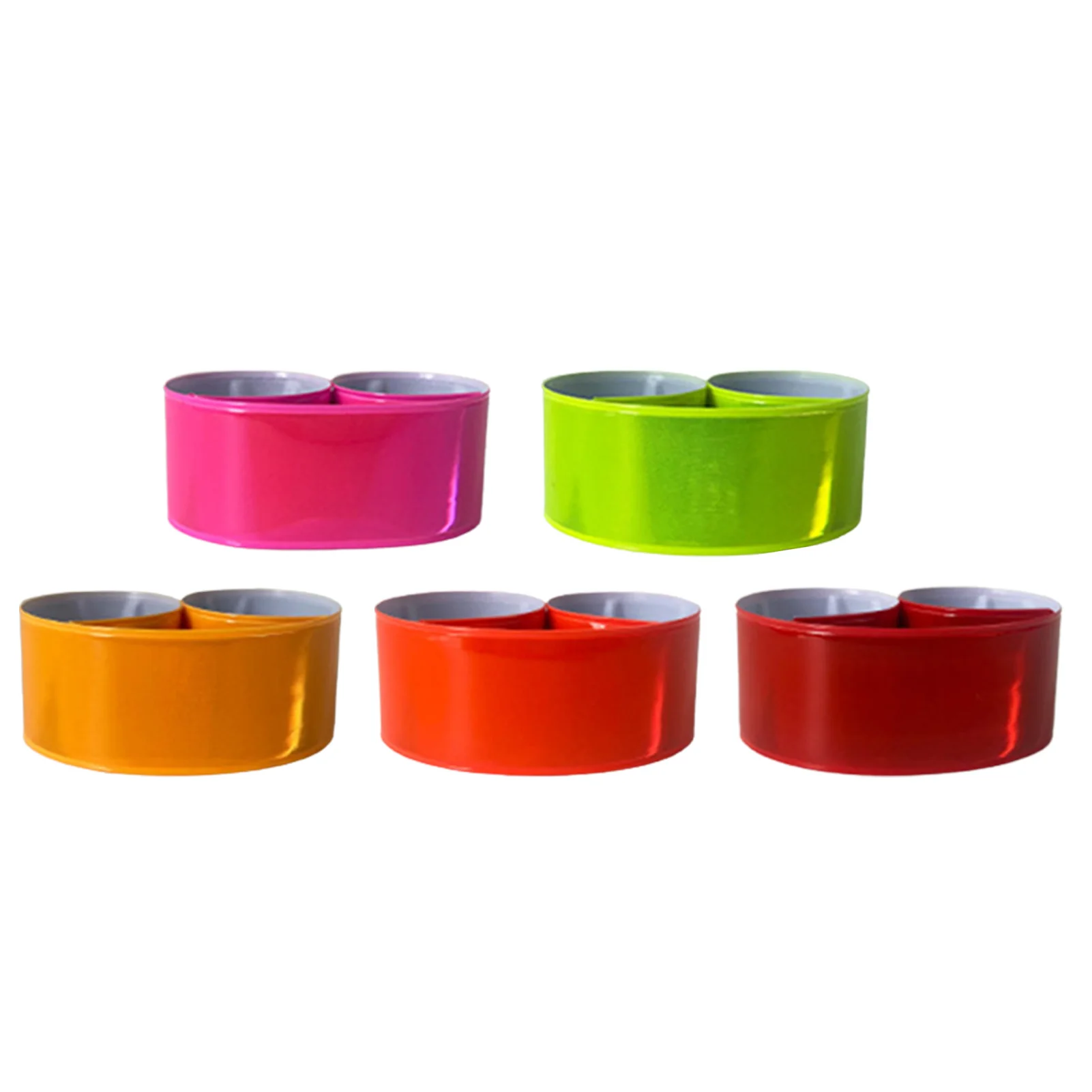Braccialetti fluorescenti Slap fasce riflettenti per braccio da polso caviglia sicurezza notturna Running Safety Wristband riflettore per le cose