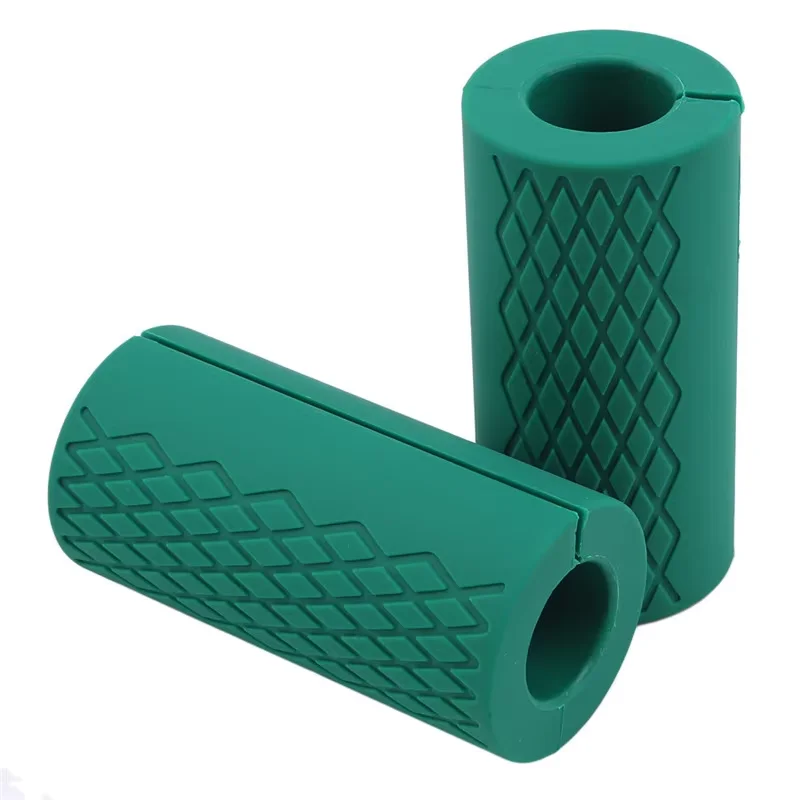 Grip Fat Bar Manubri Fat Barbell Grip Manopole per barra spesse per sollevamento pesi Maniglia per barra fitness Cuscinetto protettivo antiscivolo in silicone