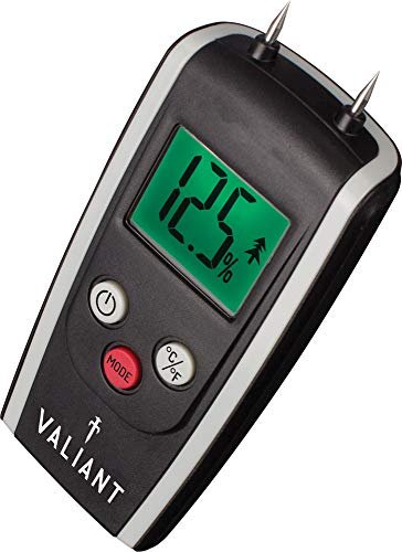 Valiant FIR421 Misuratore di umidità digitale per legna da ardere e muratura, nero