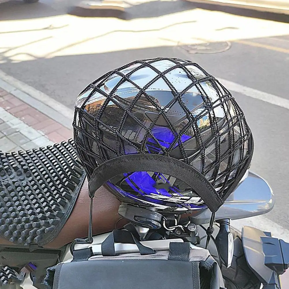 Borsa per bagagliaio per casco da moto Borsa per bagagliaio per moto Borsa per gancio per rete elastica per tracolla per bagagli Organizzatore per rack 25X30 cm