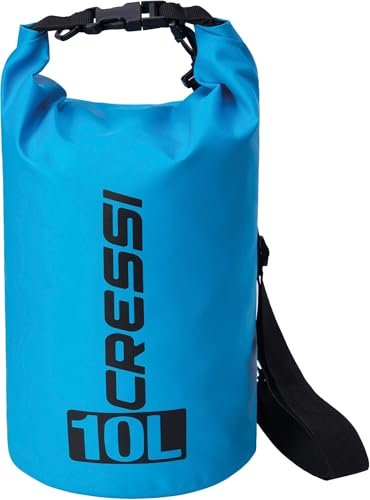 Cressi Dry Bag, Sacca/Zaino Impermeabile per attività Sportive Unisex Adulto, Azzurro, 10 LT