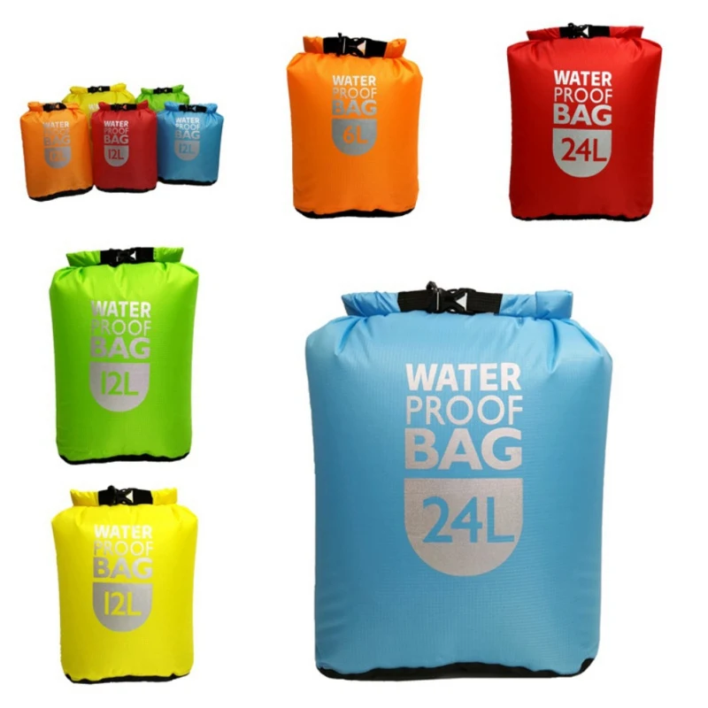 Sacca Impermeabile Dry Bag 2L 5L 10L 20L 30L con Chiusura Roll-Top, Sacca Galleggiante per Attività Acquatiche, Nuoto, Kayak, Rafting, Canoa, Attrezzatura Nautica