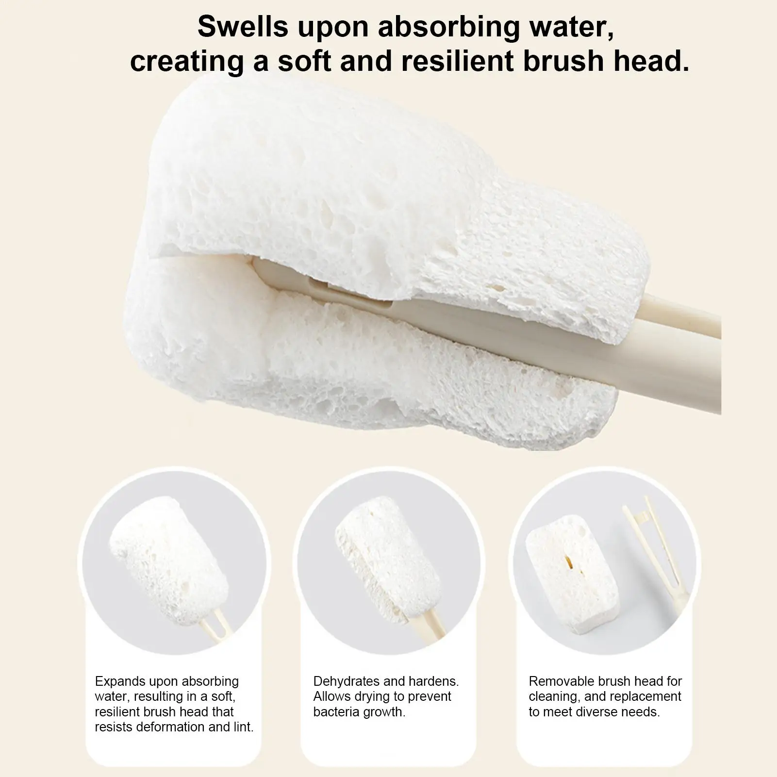 Set di spazzole per bottiglie d'acqua Strumenti per la pulizia di tazze flessibili in silicone Spazzola per pulire bottiglie d'acqua per coperchi Cannucce Tiralatte per capezzoli