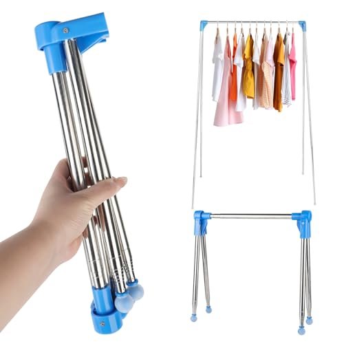 XTDMJ, stendibiancheria portatile pieghevole, da 33 a 71,1 cm, ideale per viaggi, casa e campeggio