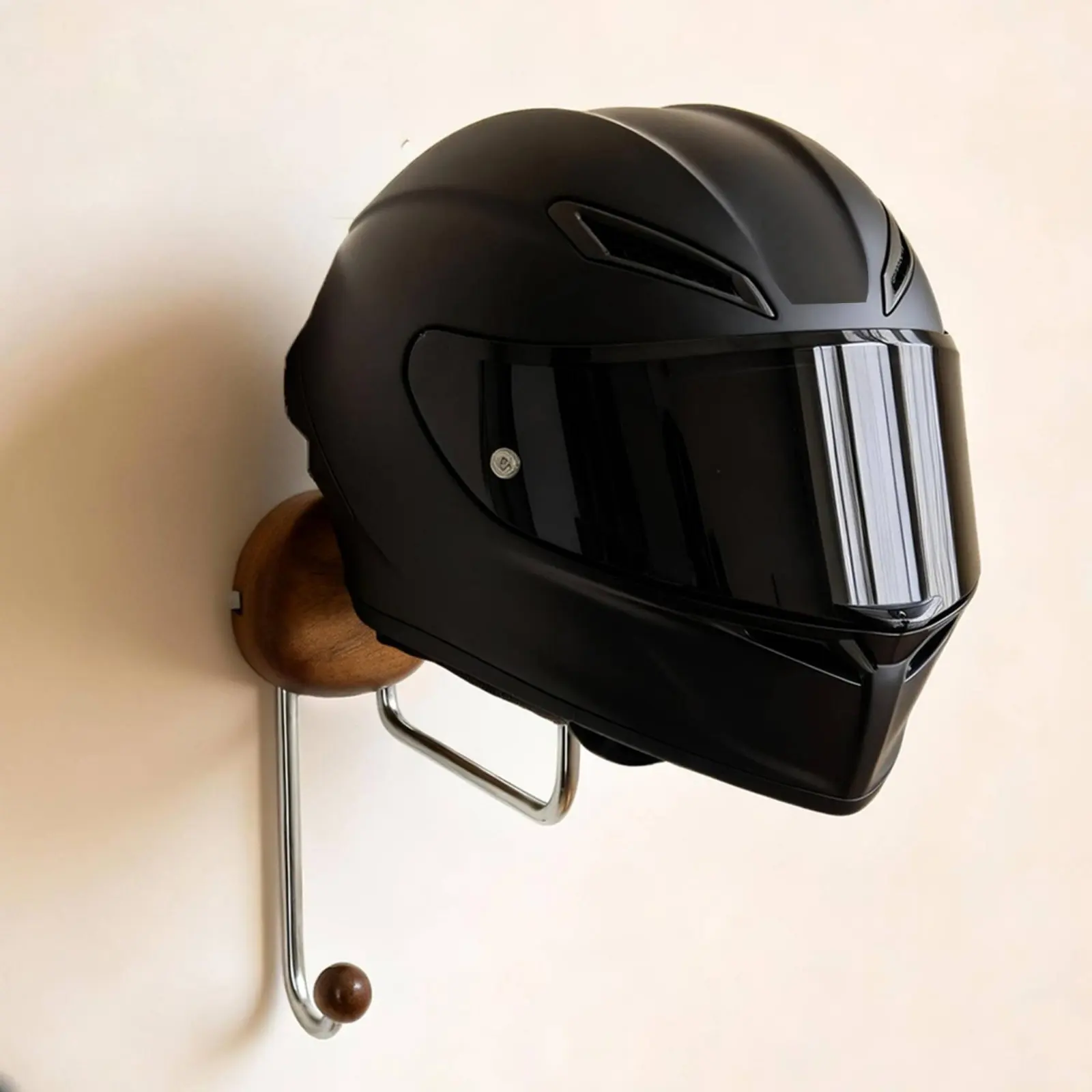 Supporto per Casco da Moto Salvaspazio, Appendi Casco da Parete, Gancio per Attrezzatura, Robusto, per Uso Domestico, Antiruggine