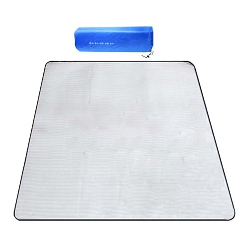 Camping Foil Mat, Waterproof Tent Footprint, Large Aluminum Picnic Blanket, Portable Outdoor Groundsheet, Durable Carpet for Travel Adventures, 78,74 x 78,74 pollici