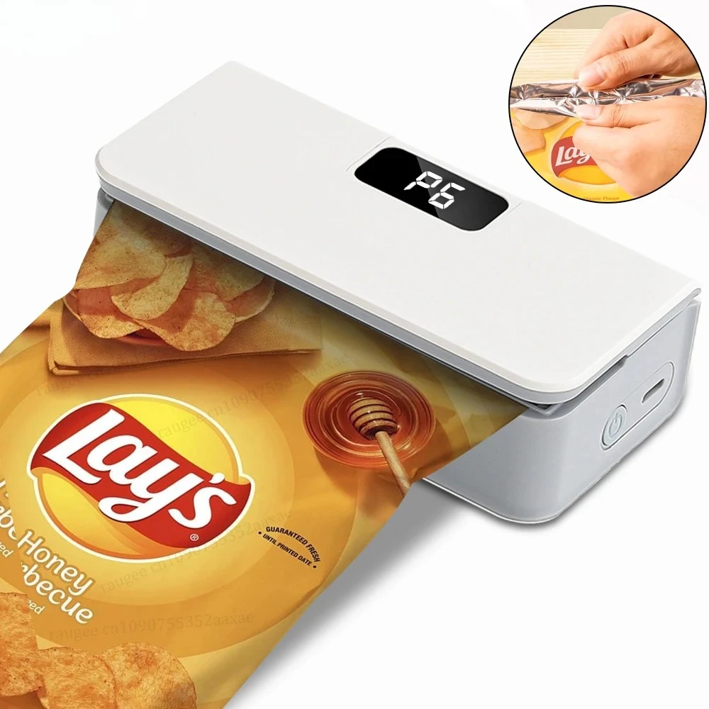 Sigillatrice Termica Portatile per Sacchetti Alimentari, Mini Sigillatrice Manuale per Sacchetti di Plastica