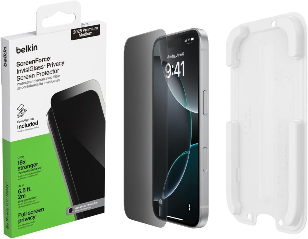 Belkin ScreenForce InvisiGlass Privacy iPhone 17 Pro
