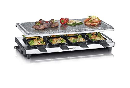 Raclette SEVERIN XXL con pietra naturale 8 persone
